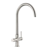 Pronteau Prothia C-Spout 2.1 Litres with Tab Single Lever in Brushed Nickel
