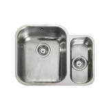 Rangemaster Alantic Classic Undermount One and Half Bowl Kitchen Sink For 600mm Cabinet in Stainless Steel 56564045