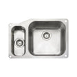 Rangemaster Alantic Classic Undermount One and Half Kitchen Sink For 800mm Cabinet in Stainless Steel 56564210