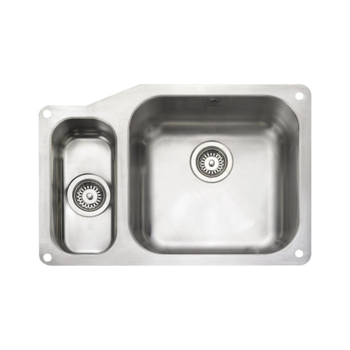 Rangemaster Alantic Classic Undermount One and Half Kitchen Sink For 800mm Cabinet in Stainless Steel 56564210