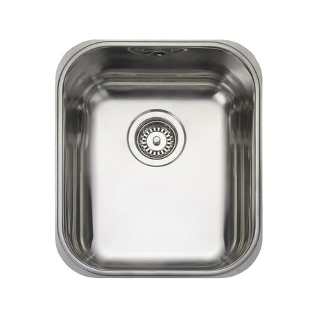 Rangemaster Alantic Classic Undermount Single Bowl Kitchen Sink For 400mm Cabinet in Stainless Steel 56564110