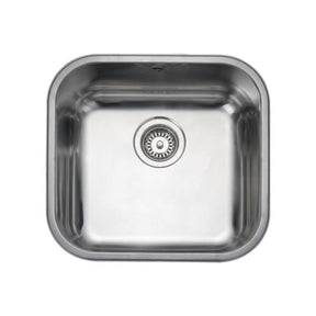 Rangemaster Alantic Classic Undermount Single Bowl Kitchen Sink For 500mm Cabinet in Stainless Steel Brushed 56564111