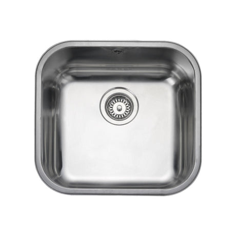 Rangemaster Alantic Classic Undermount Single Bowl Kitchen Sink For 500mm Cabinet in Stainless Steel Brushed 56564111