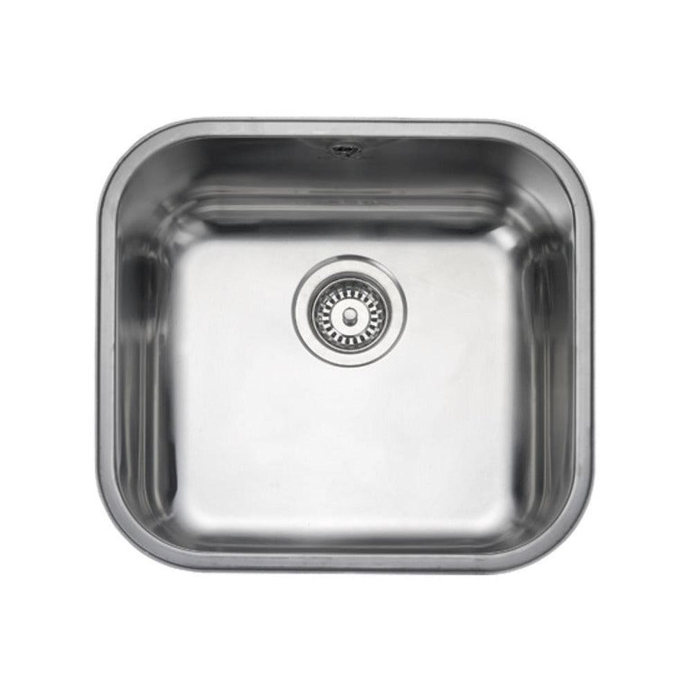 Rangemaster Alantic Classic Undermount Single Bowl with Kitchen Sink For 600mm Cabinet in Stainless Steel Brushed 56564201