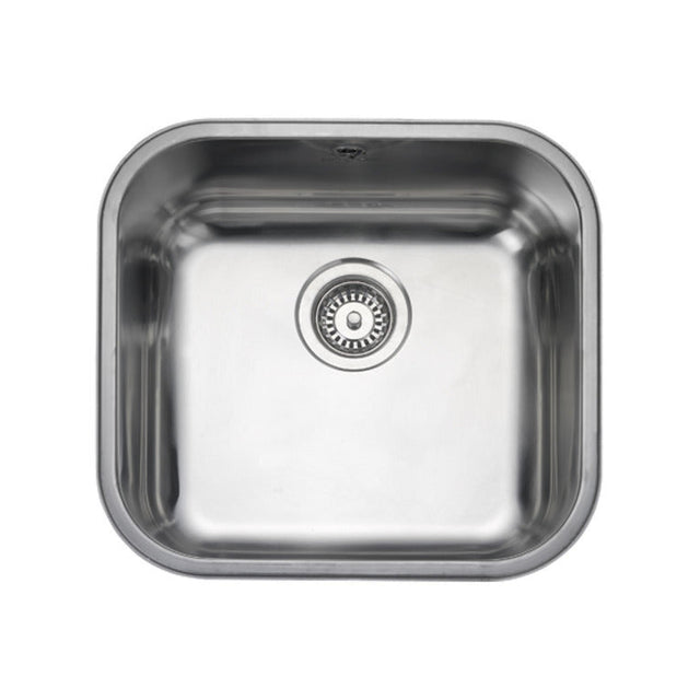 Rangemaster Alantic Classic Undermount Single Bowl with Kitchen Sink For 600mm Cabinet in Stainless Steel Brushed 56564201