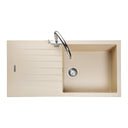 Rangemaster Andesite Inset Mount Single  Bowl Kitchen Sink For 600mm Cabinet in Composite Stone Grey 57900631