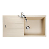Rangemaster Andesite Inset Mount Single  Bowl Kitchen Sink For 600mm Cabinet in Composite Stone Grey 57900631
