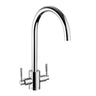 Rangemaster Aquatrend Mixer Tap with Dual Lever in Stainless Steel Chrome
