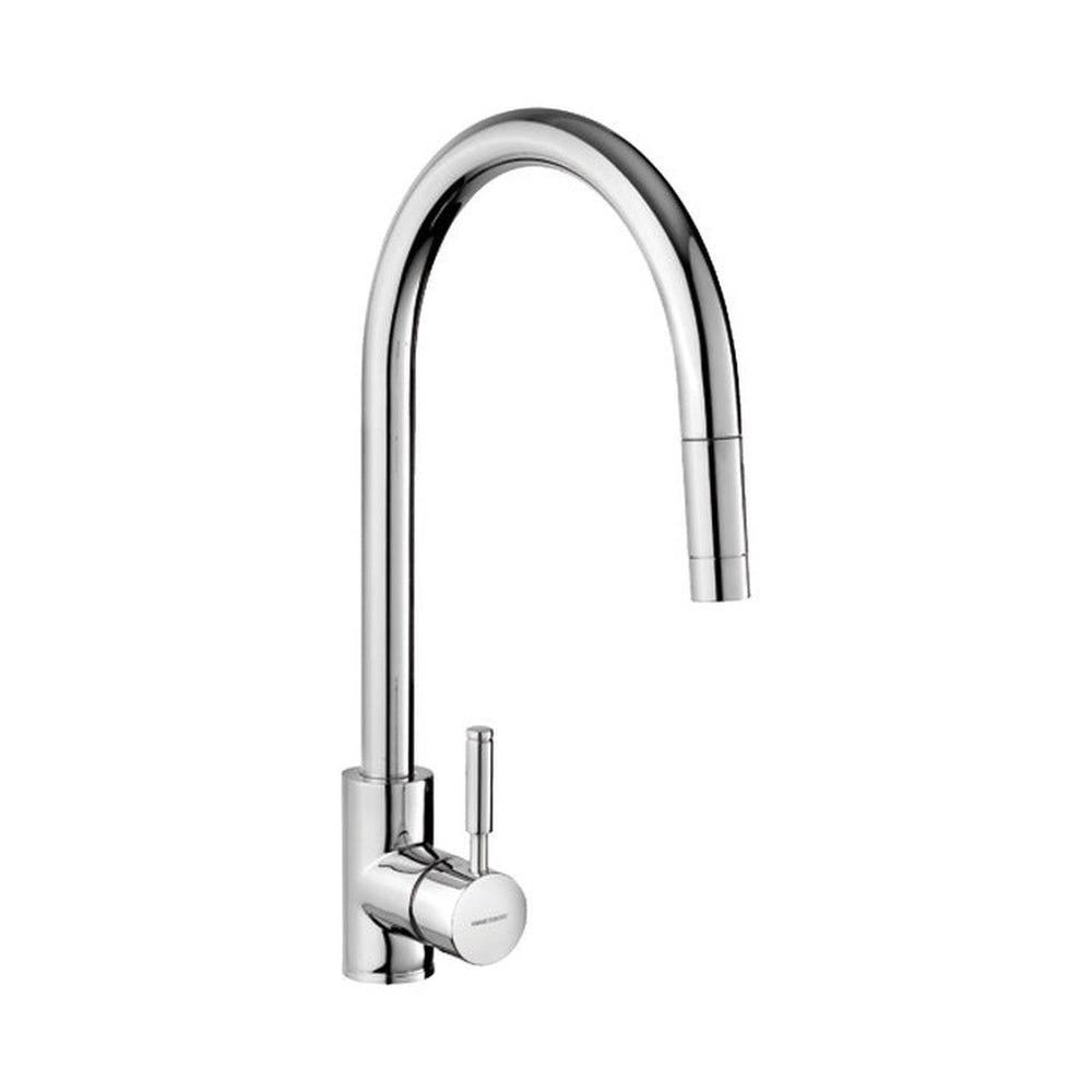 Rangemaster Aquatrend Pull Out Spray Mixer Tap With Dual Lever in Chrome TRE1SLPOCM