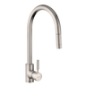 Rangemaster Aquatrend Pull Out Spray Mixer Tap with Dual Lever in Brushed