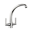 Rangemaster Aquavibe Mixer Tap With Dual Lever In Brushed 56955440
