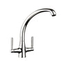 Rangemaster Aquavibe Mixer Tap With Dual Lever In Brushed 56955440