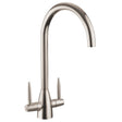 Rangemaster Aquavogue 1 Mixer Tap Brushed Chrome With Dual Lever 56954270