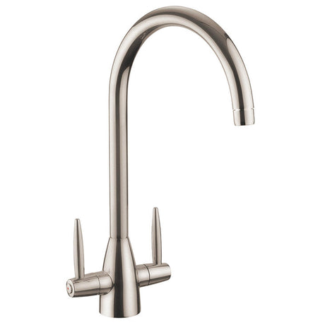 Rangemaster Aquavogue 1 Mixer Tap Brushed Chrome With Dual Lever 56954270