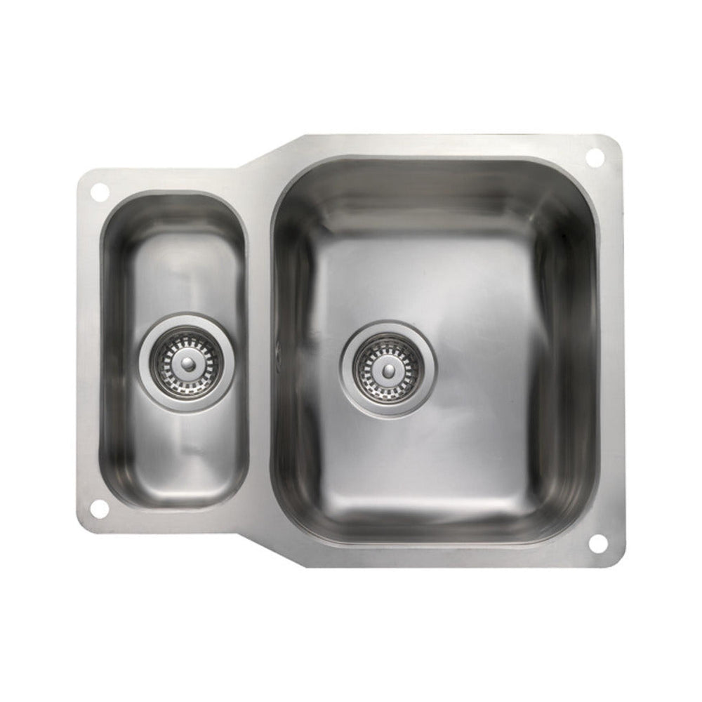 Rangemaster Atlantic Classic Undermount One And Half Bowl Kitchen Sink For 600mm Cabinet in Stainless Steel 56564241