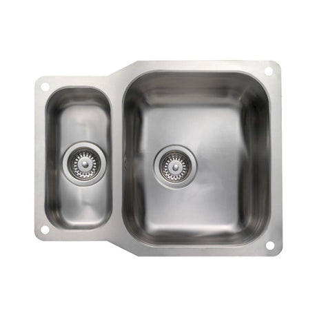 Rangemaster Atlantic Classic Undermount One And Half Bowl Kitchen Sink For 600mm Cabinet in Stainless Steel 56564241