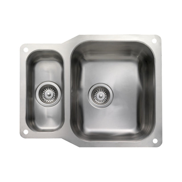 Rangemaster Atlantic Classic Undermount One And Half Bowl Kitchen Sink For 600mm Cabinet in Stainless Steel 56564241