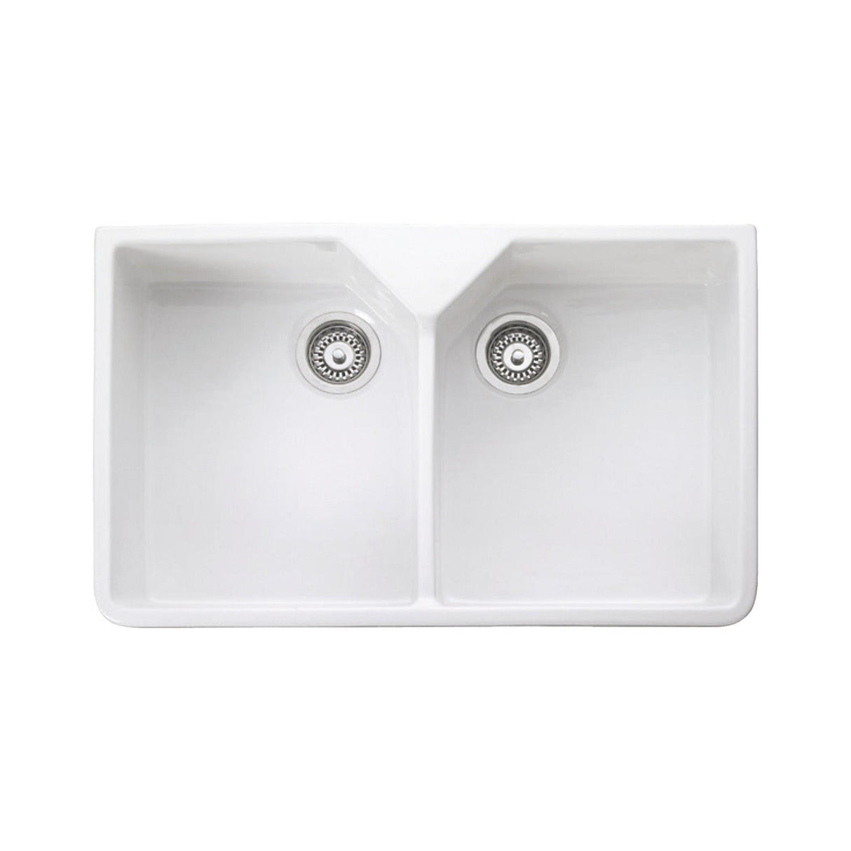 Rangemaster Belfast Belfast Mount Double Bowl Kitchen Sink For 800mm Cabinet in Ceramic 56559771