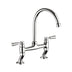 Rangemaster Belfast TBL3 Traditional Bridge Tap With Dual Lever in Stainless Steel Chrome 56952700