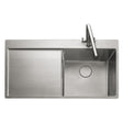 Rangemaster Cosmo Inset Mount Single Bowl With Kitchen Sink For 600mm Cabinet in Stainless Steel 56560540