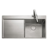 Rangemaster Cosmo Inset Mount Single Bowl With Kitchen Sink For 600mm Cabinet in Stainless Steel 56560540