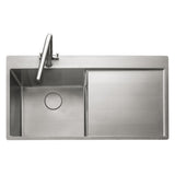 Rangemaster Cosmo Inset Mount Single Bowl With Kitchen Sink For 600mm Cabinet in Stainless Steel 56560540 1