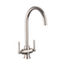 Rangemaster Cruciform Spa Filter Kitchen Tap with Dual Lever Control Classic Modern Aesthetic Brushed