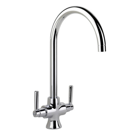 Rangemaster Cruciform Spa Filter Tap with Dual Lever in Stainless Steel Chrome