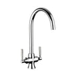 Rangemaster Cruciform Spa Filter Tap With Dual Lever in Stainless Steel Chrome 56955220