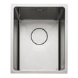 Rangemaster Cubix Undermount Inset Mount Single Bowl Kitchen Sink For 400mm Cabinet in Stainless Steel  56560491