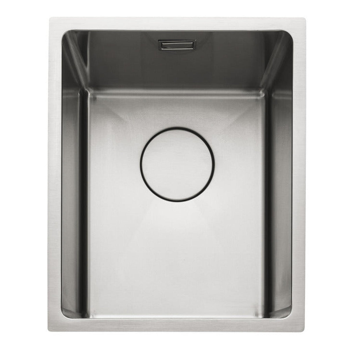 Rangemaster Cubix Undermount Inset Mount Single Bowl Kitchen Sink For 400mm Cabinet in Stainless Steel  56560491