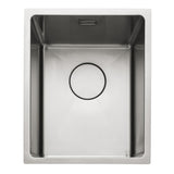 Rangemaster Cubix Undermount Inset Mount Single Bowl Kitchen Sink For 400mm Cabinet in Stainless Steel  56560491