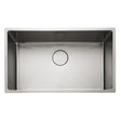 Rangemaster Cubix Undermount Inset Mount Single Bowl Kitchen Sink For 800mm Cabinet in Stainless Steel