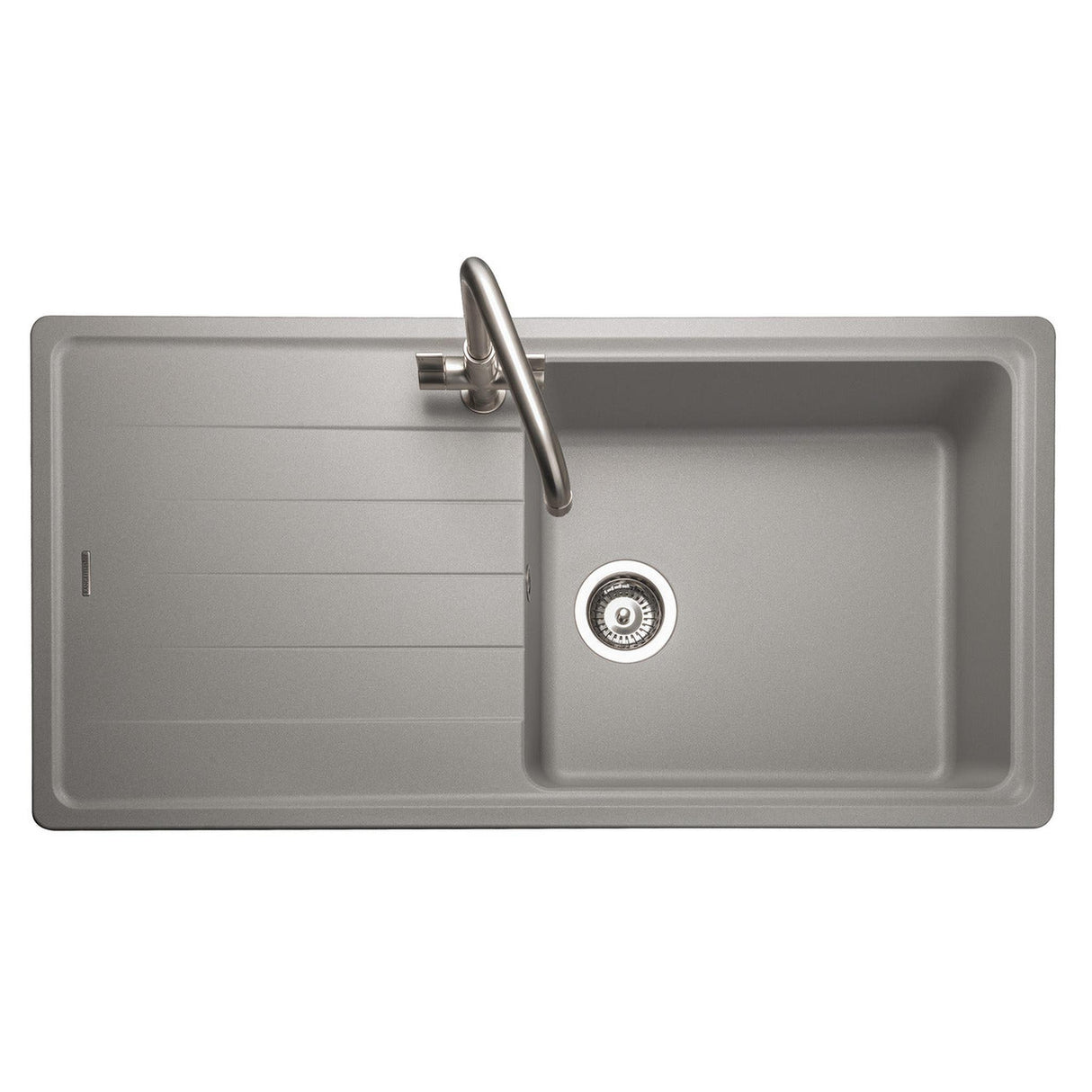 Rangemaster Elements Compact Granite Inset Mount Single Bowl Kitchen Sink