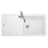 Rangemaster Elements Compact Inset Mount Dove grey Single Bowl Kitchen Sink For 600mm Cabinet in Granite 57900801