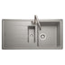 Rangemaster Elements Inset Mount One And Half Bowl Kitchen Sink For 600mm Cabinet in Granite Dove grey 57900811