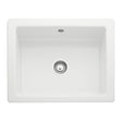 Rangemaster Hartland  Inset Mount Single Bowl with Kitchen Sink For 600mm Cabinet in Ceramic White 56561776