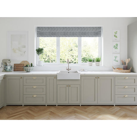 Rangemaster Hartland  Inset Mount Single Bowl with Kitchen Sink For 600mm Cabinet in Ceramic White 56561776 Lifestyle