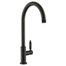 Rangemaster Hemlock C-Spout Mixer Tap With Single Lever Matt Black 56958310
