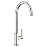 Rangemaster Hemlock C-Spout Mixer Tap With Single Lever Polished Chrome 56958210