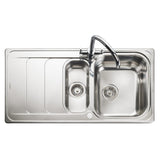 Rangemaster Houston Inset Mount One And Half Bowl Kitchen Sink For 600mm Cabinet in Stainless Steel Brushed 56560721