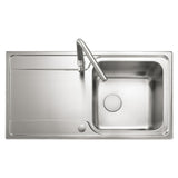Rangemaster Iconica Inset Mount Single Bowl Kitchen Sink For 600mm Cabinet in Stainless Steel 56560691