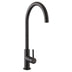 Rangemaster Igneous C-Spout Mixer Tap With Single Lever Mixer Tap Ash Black