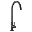 Rangemaster Igneous C-Spout Mixer Tap With Single Lever Mixer Tap Ash Black