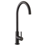 Rangemaster Igneous C-Spout Mixer Tap With Single Lever Mixer Tap Ash Black