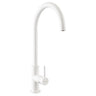 Rangemaster Igneous C-Spout Mixer Tap With Single Lever Mixer Tap Crystal White
