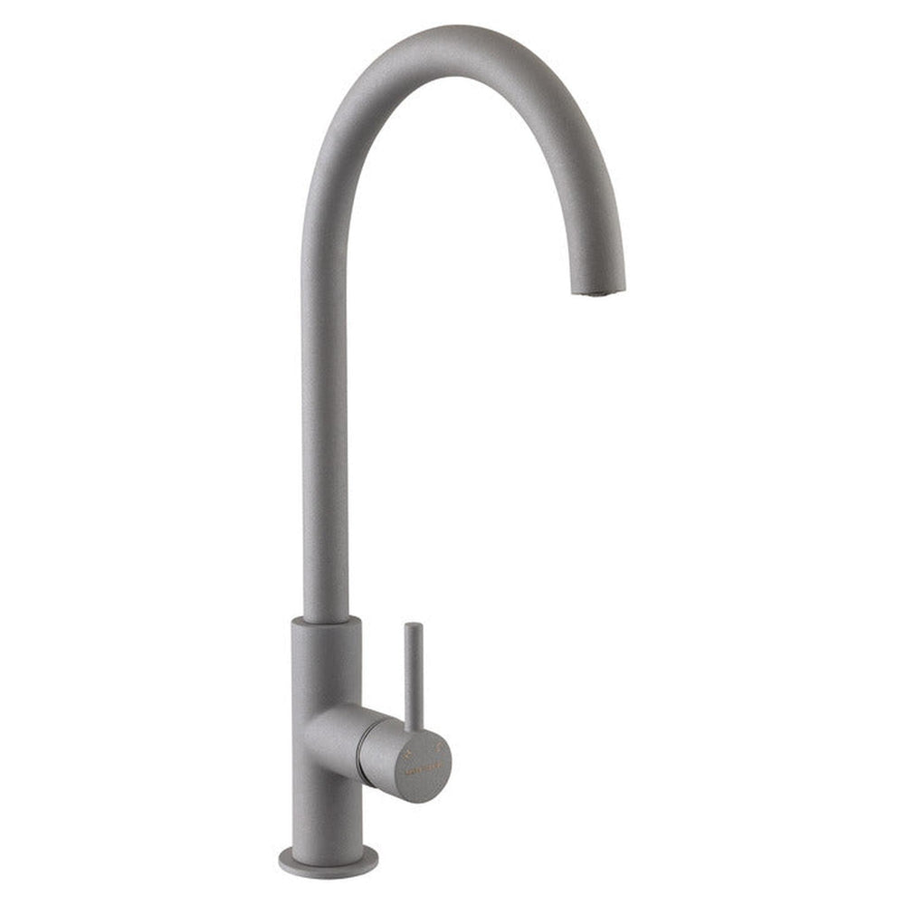 Rangemaster Igneous C-Spout Mixer Tap With Single Lever Mixer Tap Dove Grey