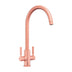 Rangemaster Intense Mixer Tap Brushed copper With Dual Lever in Brass 56956940