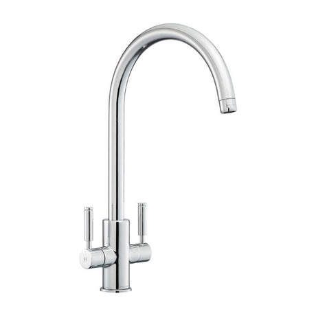 Rangemaster Intense Mixer Tap Chrome With Dual Lever in Brass 56956240
