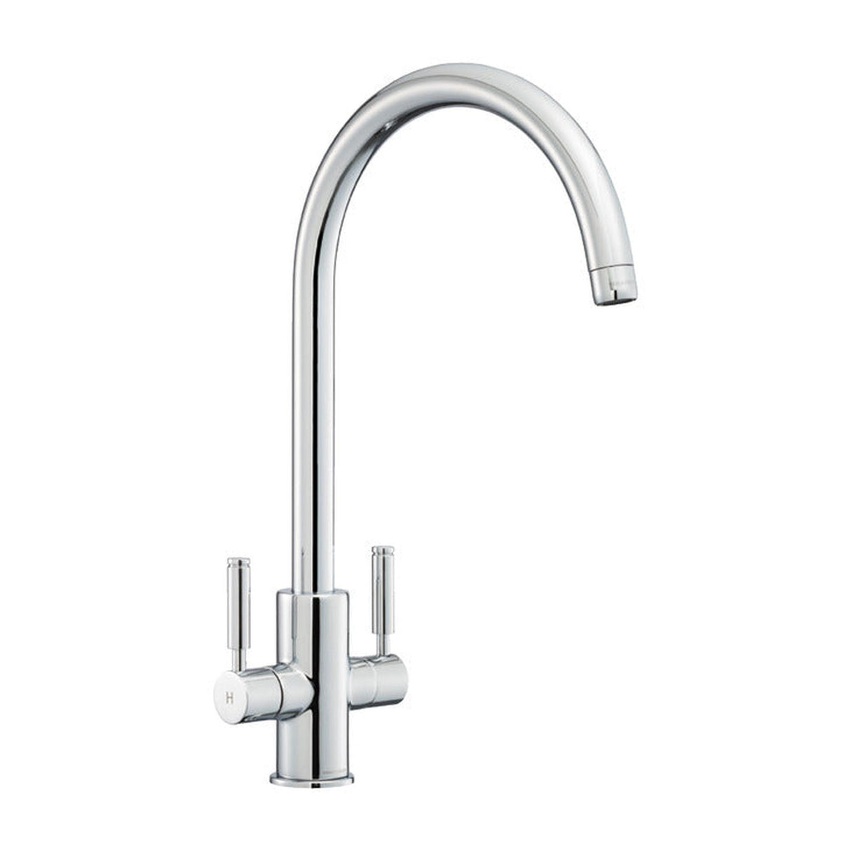 Rangemaster Intense Mixer Tap Chrome with Dual Lever in Brass